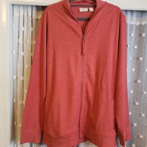 Logo zip up lightweight cardigans